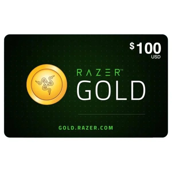 $100 Razer Gold Gift Card (US) - Enhance Your Gaming Experience